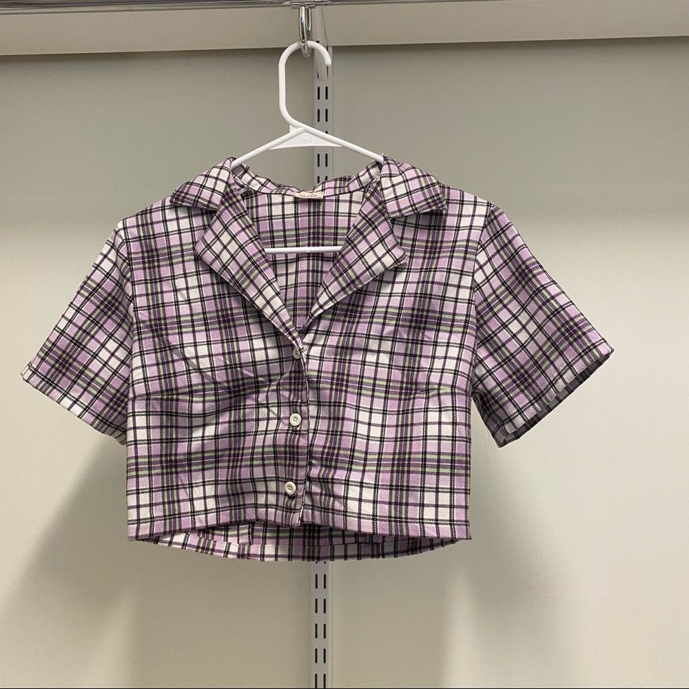 Brandy Melville Plaid Top